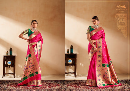 Panihari 161001-161008 Rajpath Paithani Silk Sarees Supplier