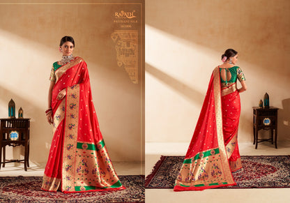 Panihari 161001-161008 Rajpath Paithani Silk Sarees Supplier
