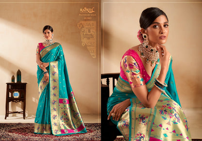 Panihari 161001-161008 Rajpath Paithani Silk Sarees Supplier