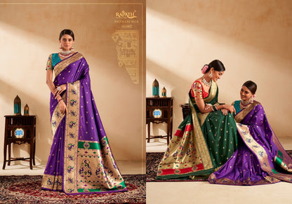 Panihari 161001-161008 Rajpath Paithani Silk Sarees Supplier