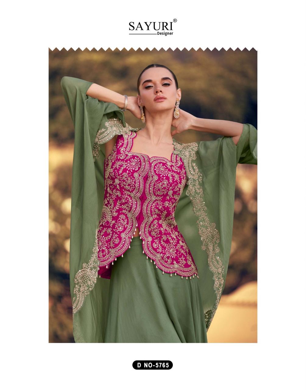 Panihari Sayuri Chinon Silk Indo Western Pair Wholesaler Gujarat