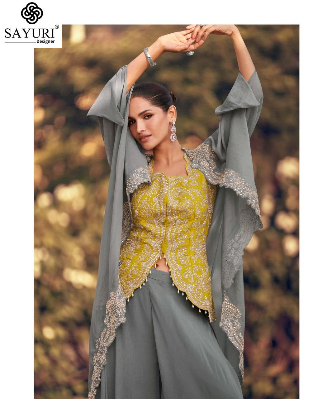 Panihari Sayuri Chinon Silk Indo Western Pair Wholesaler Gujarat