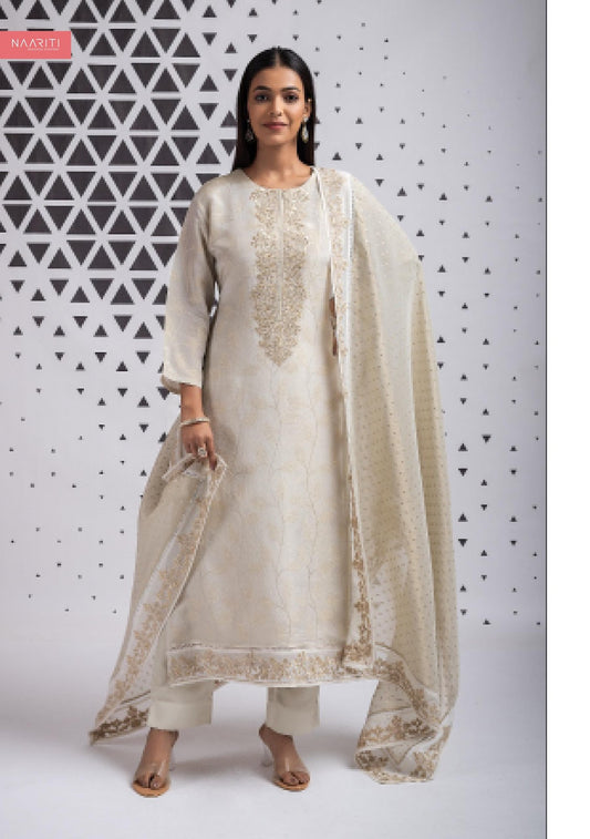 Paniz Naariti Silk Jacquard Pant Style Suits Supplier India