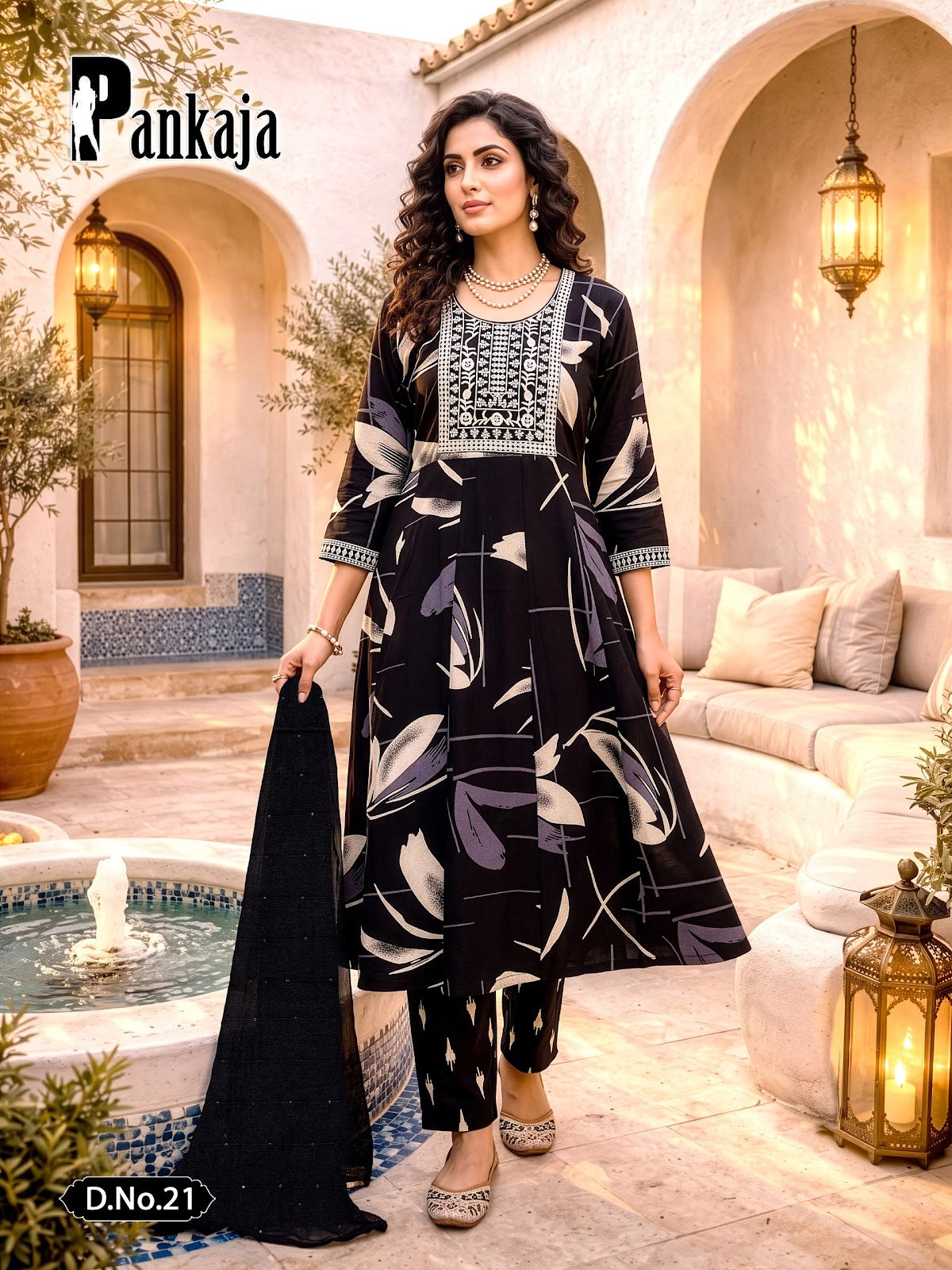 Pankaja Prmnt Rayon Readymade Anarkali Suits Exporter India