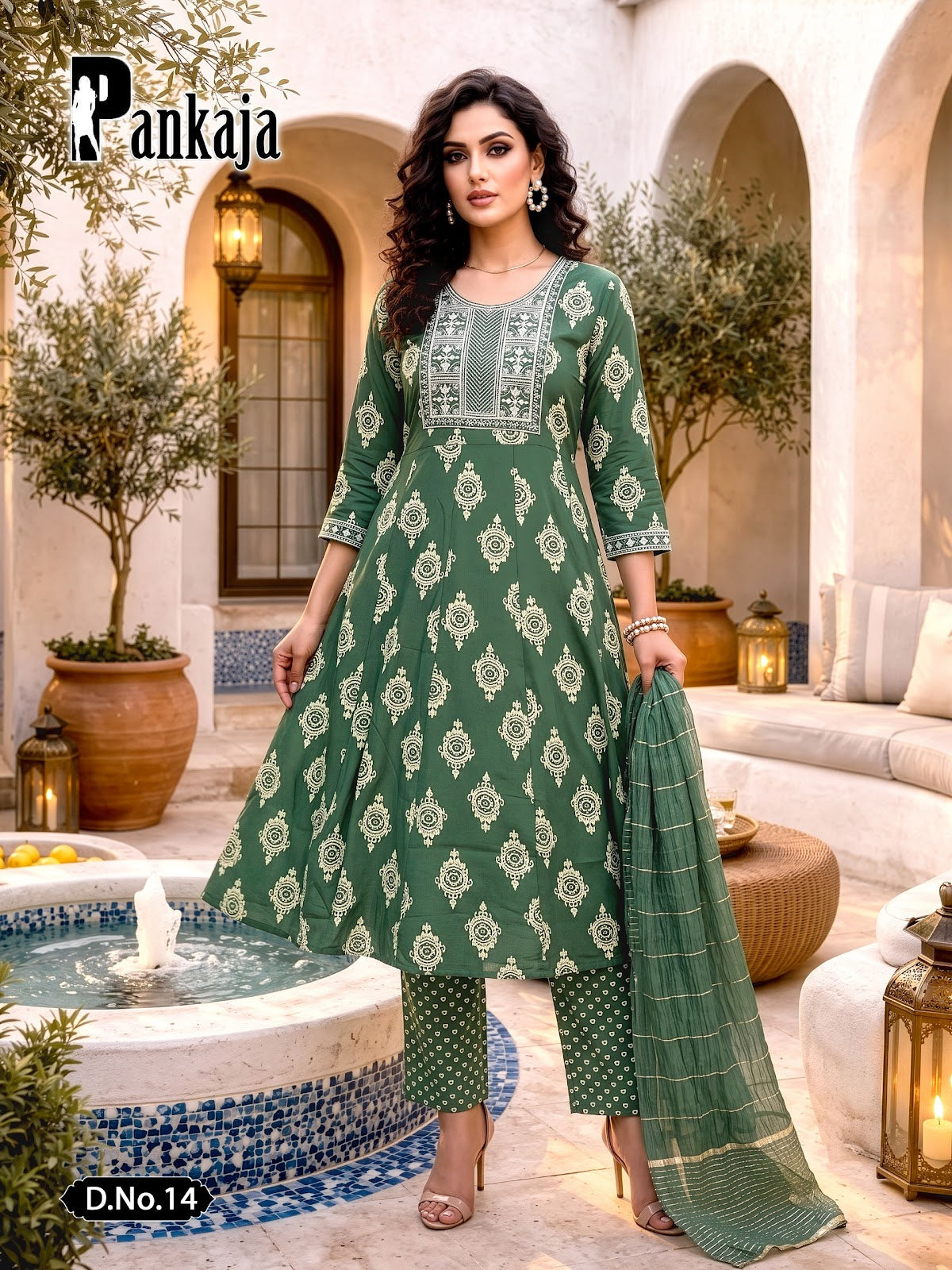 Pankaja Prmnt Rayon Readymade Anarkali Suits Exporter India
