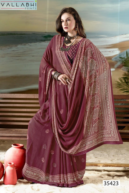 Pankaja Vallabhi Prints Moss Sarees Supplier