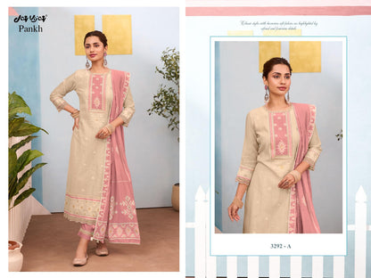 Pankh 3292 Jay Vijay Cotton Pant Style Suits Supplier Ahmedabad