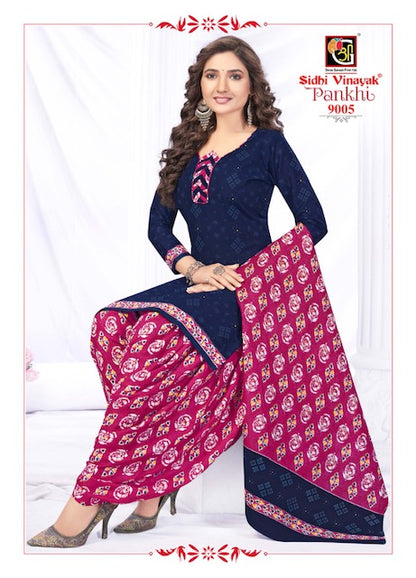 Pankhi Vol 9 Patiyala Special Sidhi Vinayak Cotton Dress Material Supplier