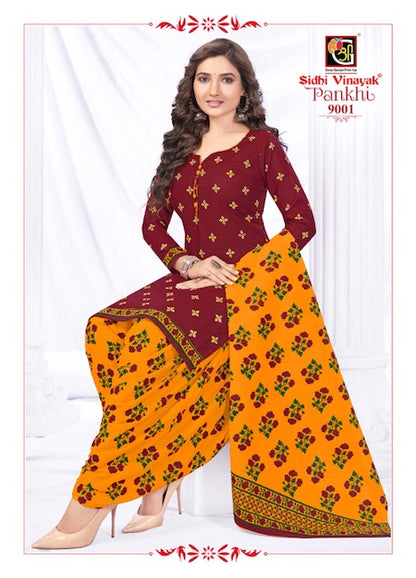 Pankhi Vol 9 Patiyala Special Sidhi Vinayak Cotton Dress Material Supplier