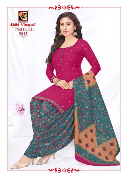 Pankhi Vol 9 Patiyala Special Sidhi Vinayak Cotton Dress Material Supplier