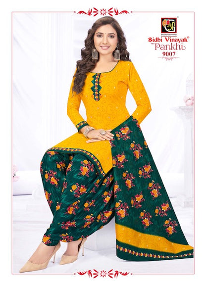 Pankhi Vol 9 Patiyala Special Sidhi Vinayak Cotton Dress Material Supplier