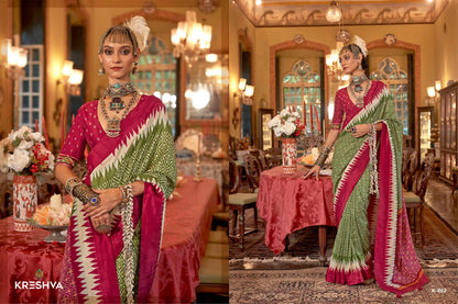 Pankhpatola 853-864 Kreshva Pv Silk Sarees Manufacturer India