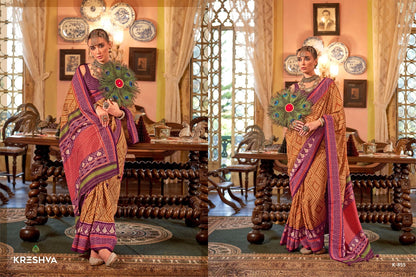 Pankhpatola 853-864 Kreshva Pv Silk Sarees Manufacturer India