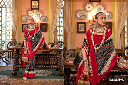 Pankhpatola 853-864 Kreshva Pv Silk Sarees Manufacturer India