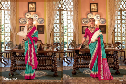 Pankhpatola 853-864 Kreshva Pv Silk Sarees Manufacturer India