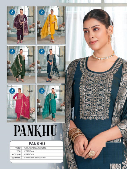 Pankhu Kaya Vertican Readymade Pant Style Suits Supplier
