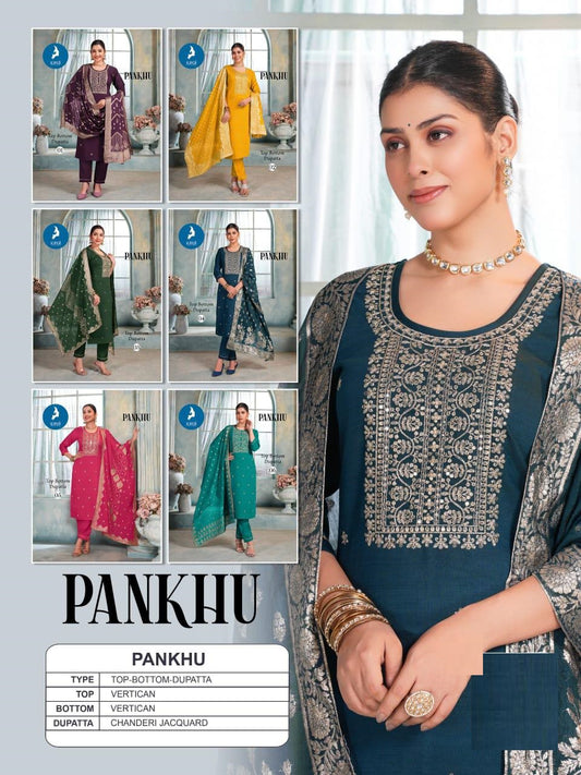 Pankhu Kaya Vertican Readymade Pant Style Suits Supplier