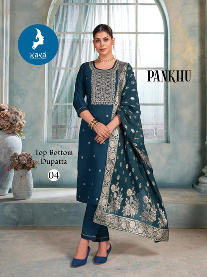 Pankhu Kaya Vertican Readymade Pant Style Suits Supplier