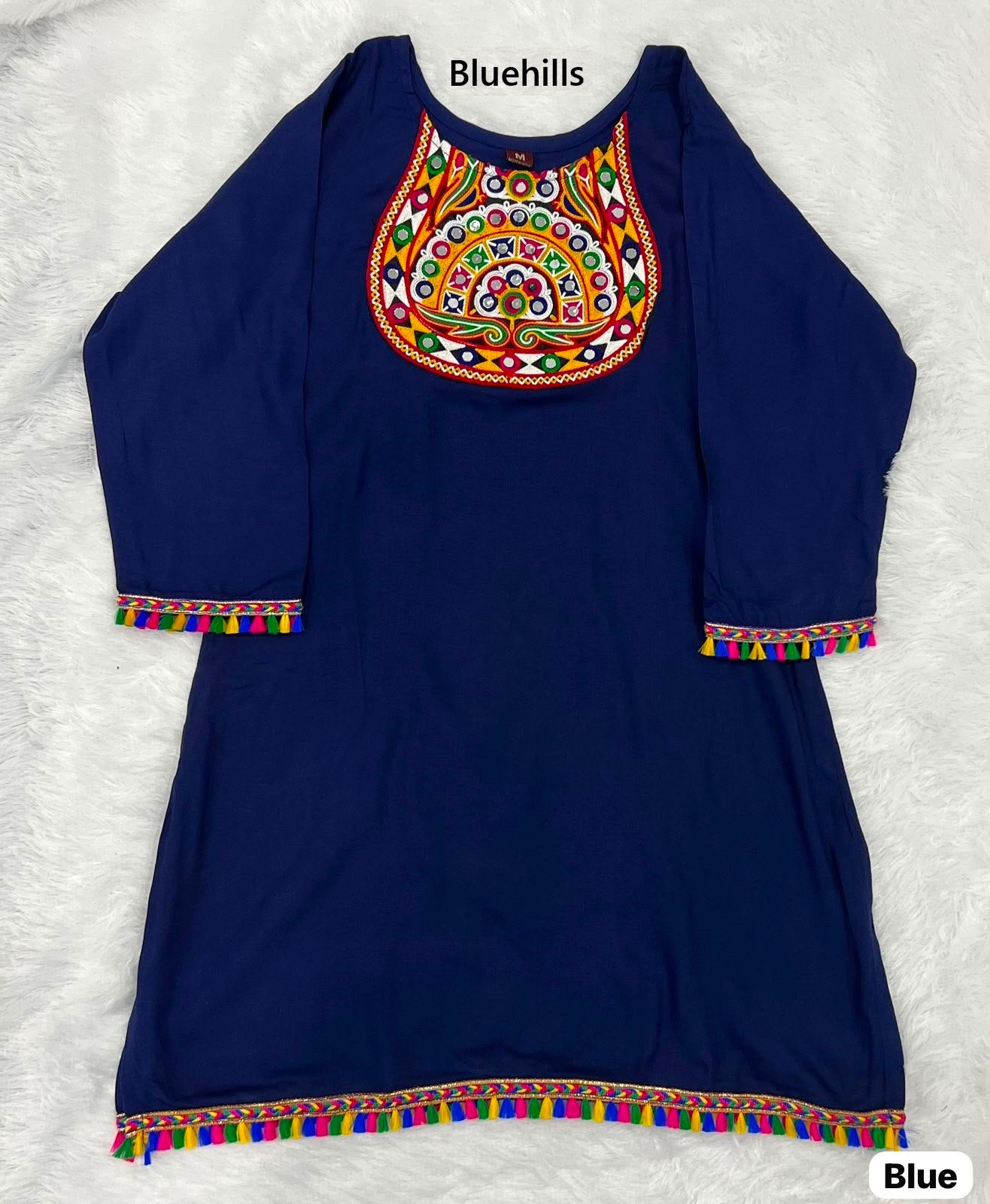Pankhudi 2.0 Bluehills Rayon Short Kurtis Exporter