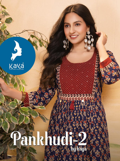 Pankhudi 2 Kaya Cotton Anarkali Kurtis Wholesale Price