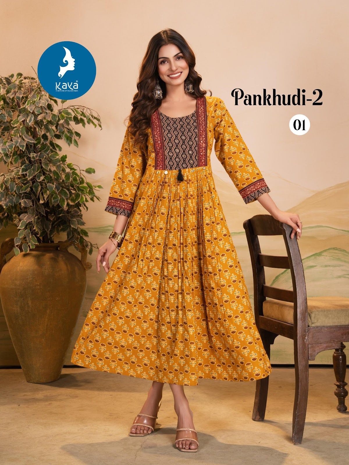 Pankhudi 2 Kaya Cotton Anarkali Kurtis Wholesale Price