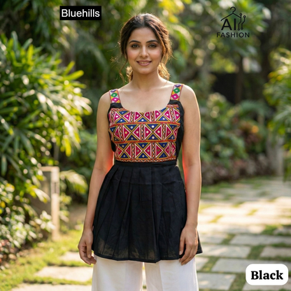 Pankhudi Bluehills Rayon Fancy Tops Manufacturer