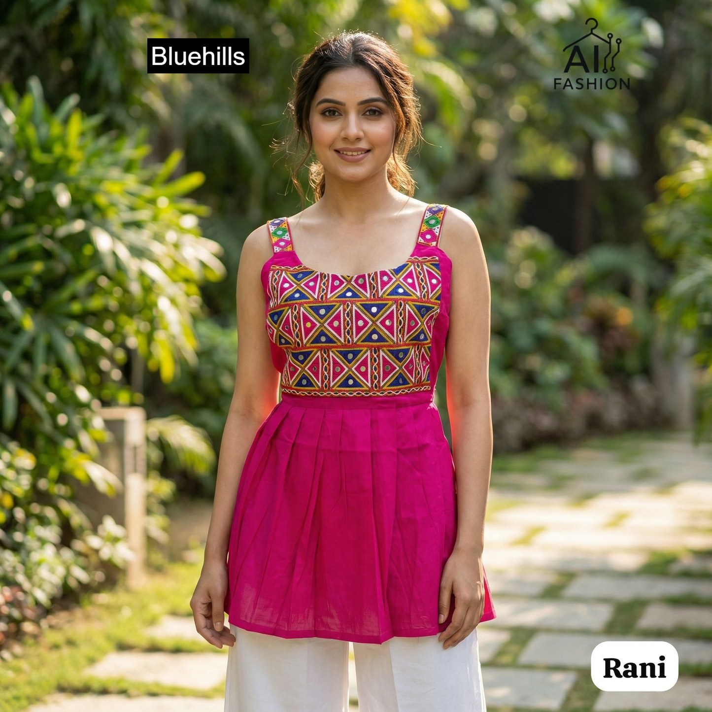 Pankhudi Bluehills Rayon Fancy Tops Manufacturer