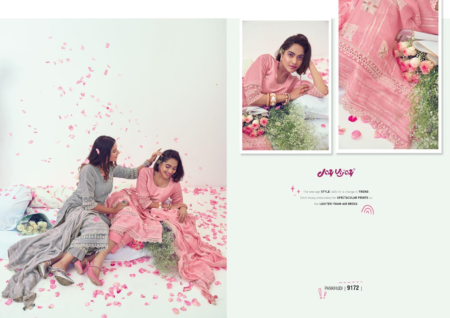 Pankhudi Jay Vijay Pure Linen Pant Style Suits Supplier Gujarat