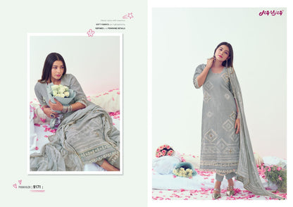 Pankhudi Jay Vijay Pure Linen Pant Style Suits Supplier Gujarat