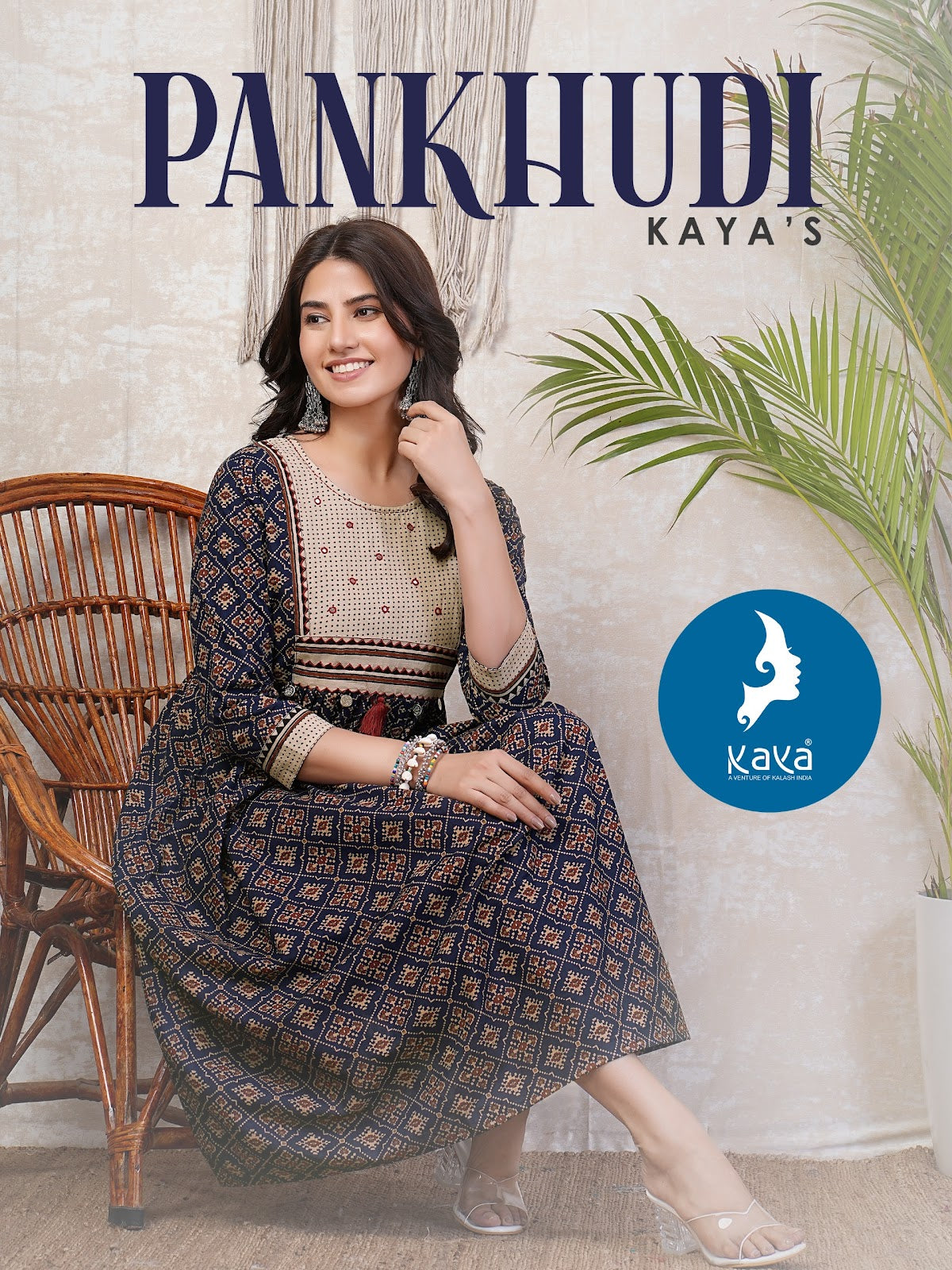 Pankhudi Kaya Cotton Anarkali Kurtis Supplier Ahmedabad