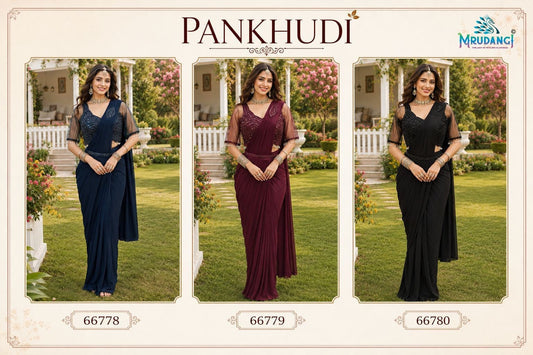 Pankhudi Mrudangi Lycra Ready To Wear Saree Manufacturer