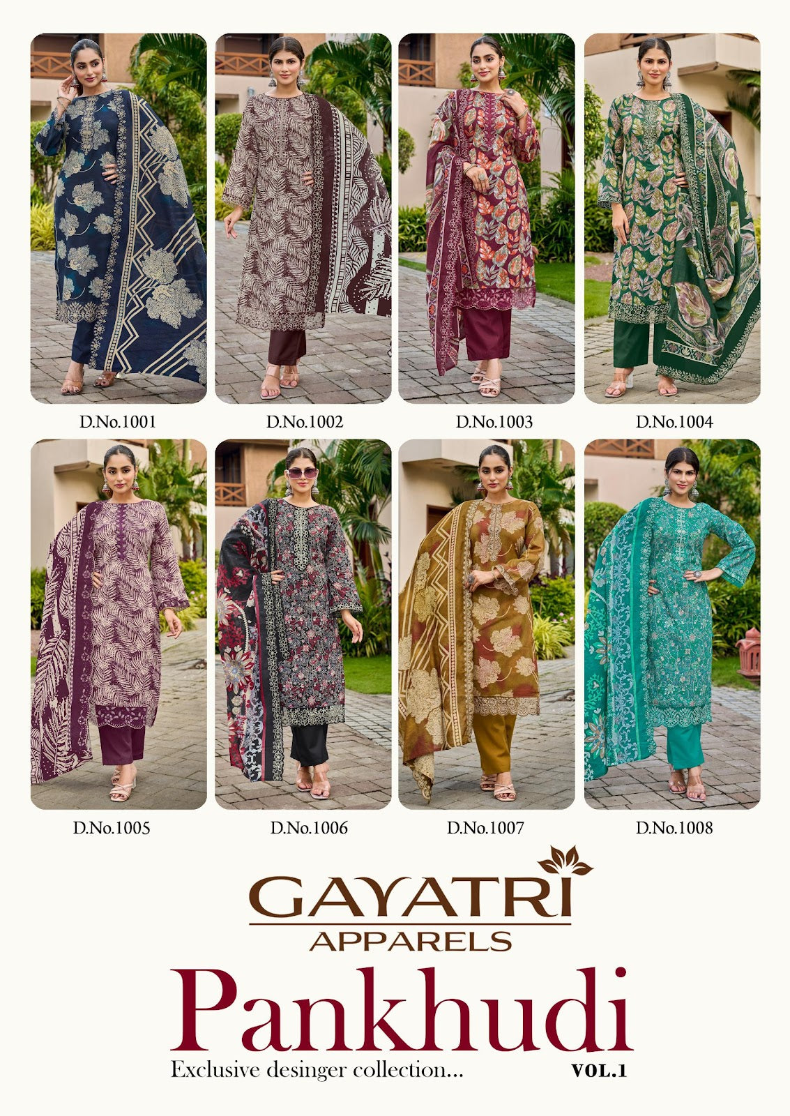 Pankhudi Vol 1 Gayatri Cambric Karachi Salwar Suits Wholesale Price
