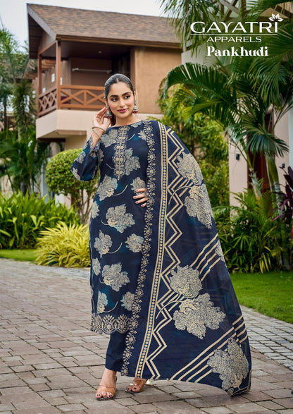 Pankhudi Vol 1 Gayatri Cambric Karachi Salwar Suits Wholesale Price
