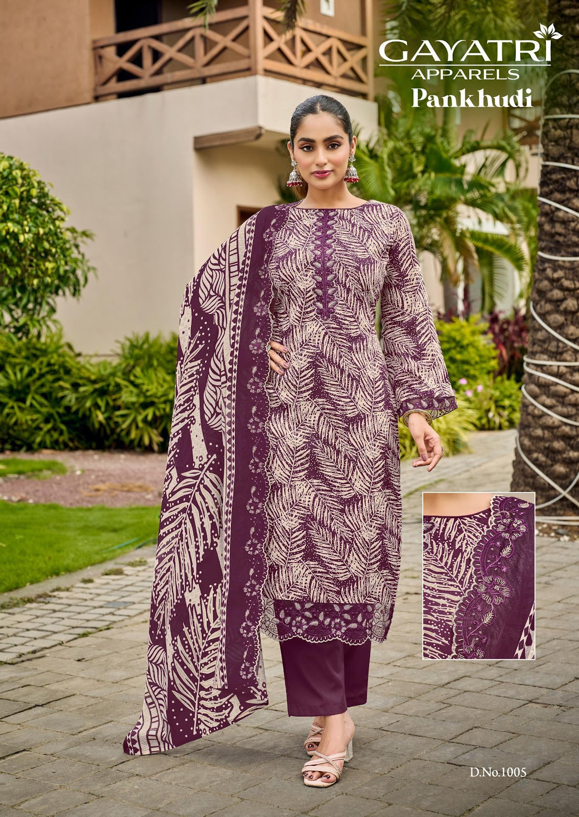 Pankhudi Vol 1 Gayatri Cambric Karachi Salwar Suits Wholesale Price