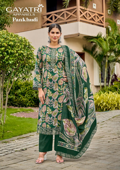 Pankhudi Vol 1 Gayatri Cambric Karachi Salwar Suits Wholesale Price