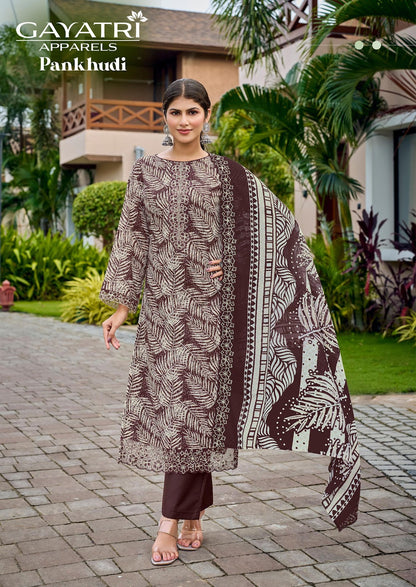 Pankhudi Vol 1 Gayatri Cambric Karachi Salwar Suits Wholesale Price