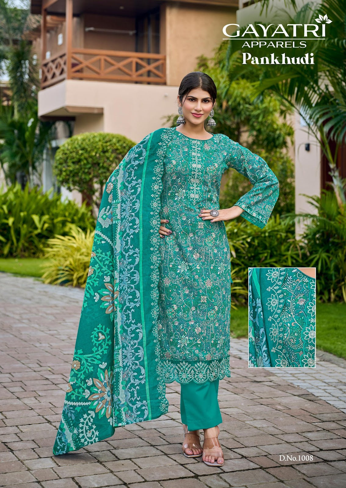 Pankhudi Vol 1 Gayatri Cambric Karachi Salwar Suits Wholesale Price
