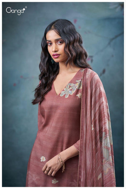 Pankhuri 3656 Ganga Cotton Linen Plazzo Style Suits Wholesale Price