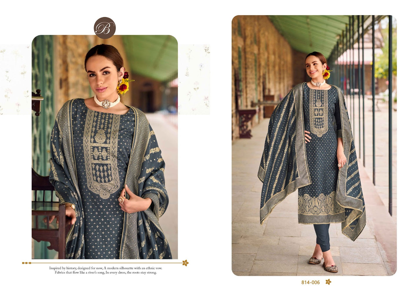 Pankhuri Belliza Designer Studio Dola Silk Karachi Salwar Suits Wholesale