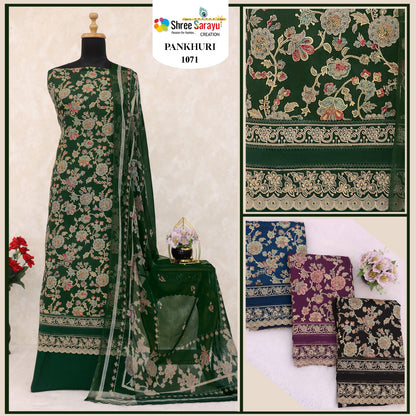 Pankhuri Shree Sarayu Creation Cotton Salwar Suits Manufacturer India