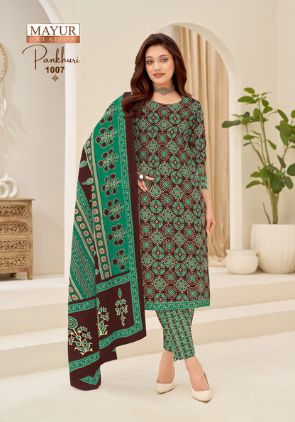 Pankhuri Vol 1 Mayur Creation Cotton Dress Material Supplier Gujarat