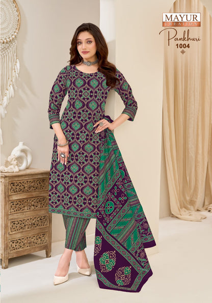 Pankhuri Vol 1 Mayur Creation Cotton Dress Material Supplier Gujarat