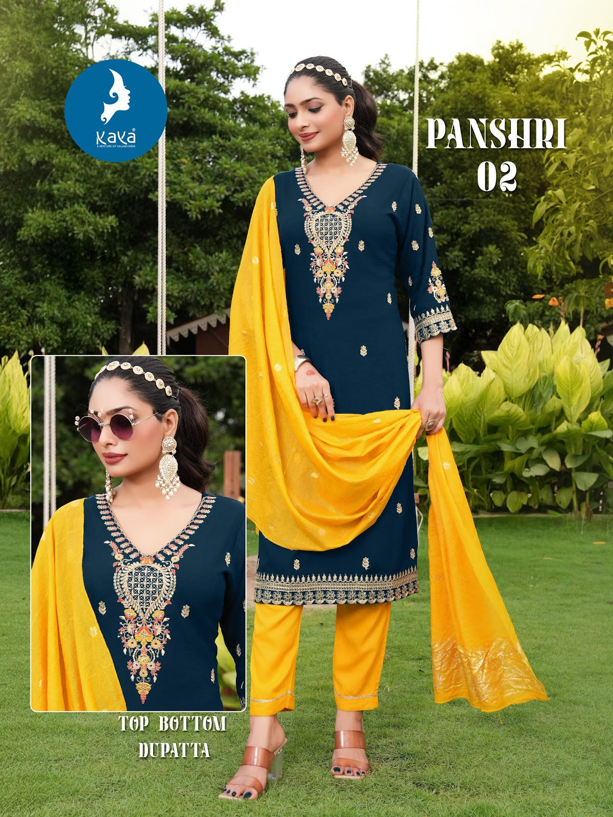 Panshri Kaya Rayon Dobby Readymade Pant Style Suits Supplier Ahmedabad