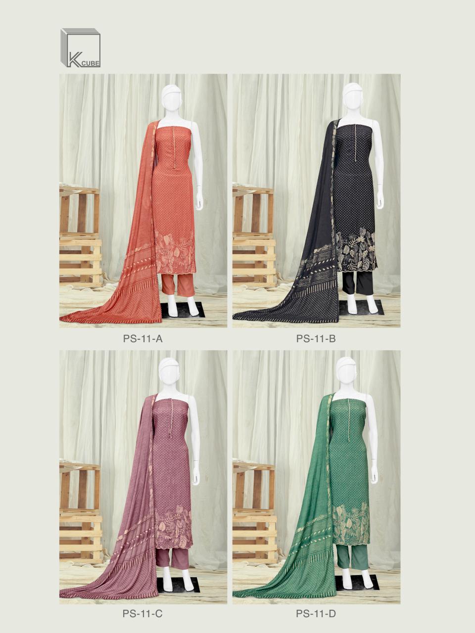 Paradise K Cube Pashmina Suits Wholesaler Gujarat