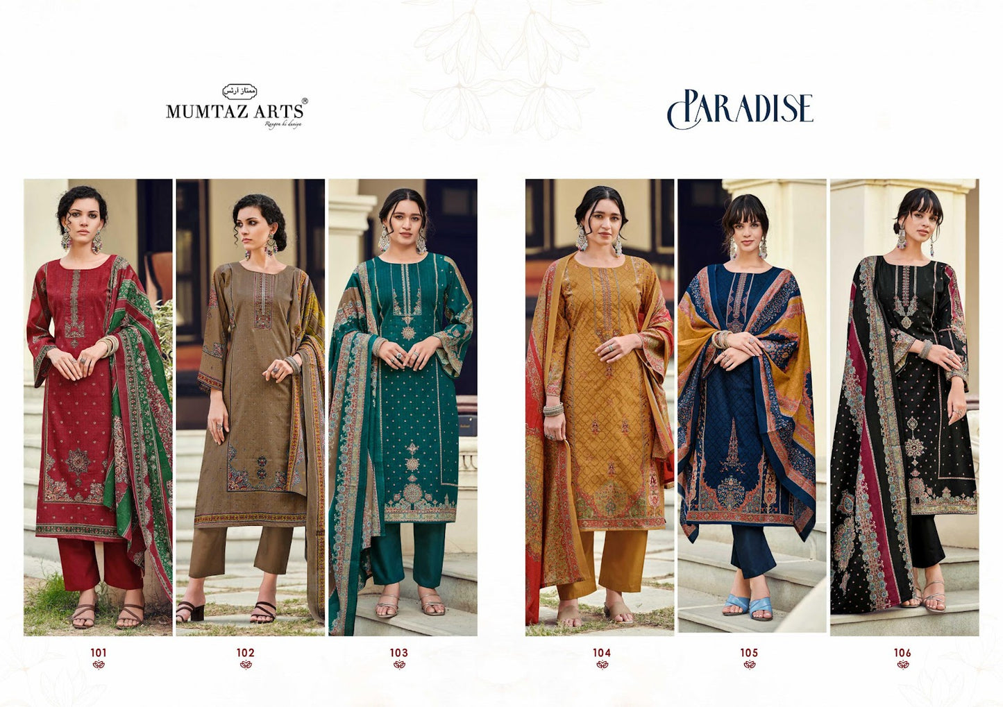 Paradise Mumtaz Arts Pure Viscose Karachi Salwar Suits Wholesale