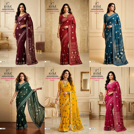 Param Sundari Vol 3 Kiyra Sarees Wholesale Price
