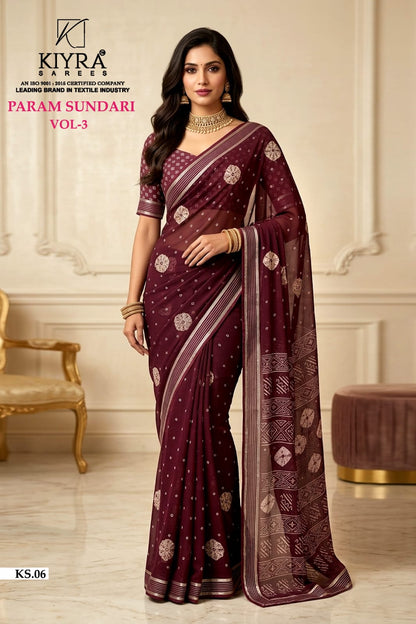Param Sundari Vol 3 Kiyra Sarees Wholesale Price