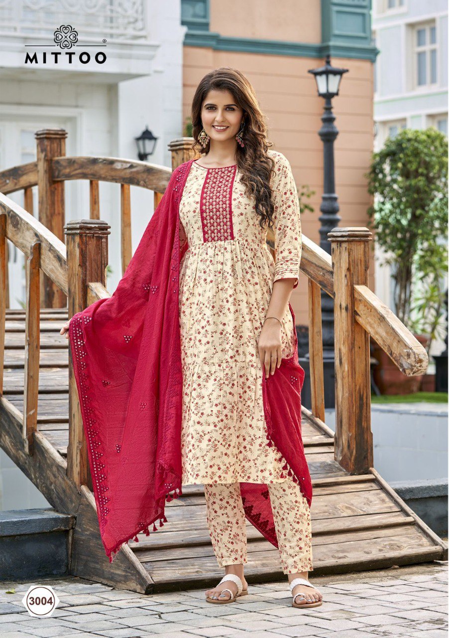 Parampara Mittoo Chanderi Viscose Readymade Anarkali Suits Wholesaler