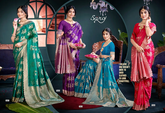 Parampara Satin Saroski Vol 1 Saroj Silk Sarees Exporter India