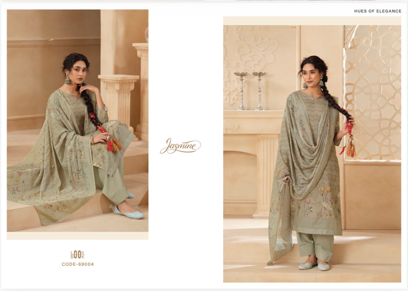 Paranda Jasmine Lawn Cotton Pakistani Salwar Suits Manufacturer Ahmedabad